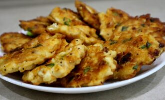 Завтрак из курицы и плавленого сырка
