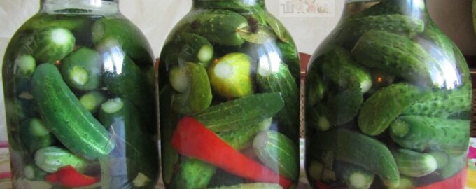 Огурцы с лимонной кислотой на зиму