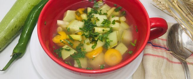 Овощной суп из кабачков