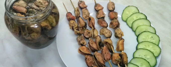 Вкуснейшие маринованные мидии