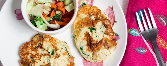 Сырники с зеленью и киноа
