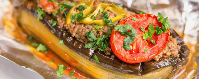 Баклажаны с мясным фаршем