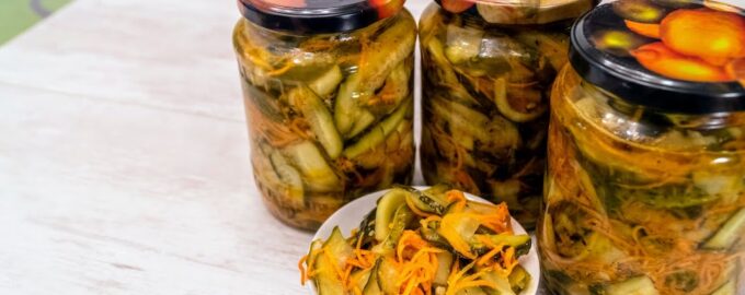 Салат из огурцов по-корейски на зиму