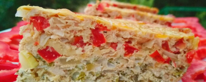 Запеканка из фарша и овощей "Лето в тарелке"