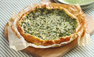 Пирог с рукколой