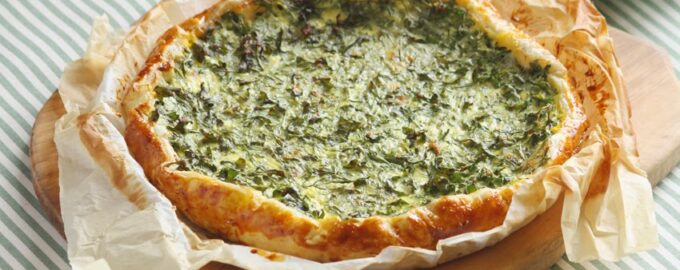 Пирог с рукколой