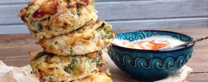 Кексы с брокколи и сыром