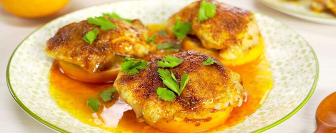 Курица по-мароккански запеченная в духовке
