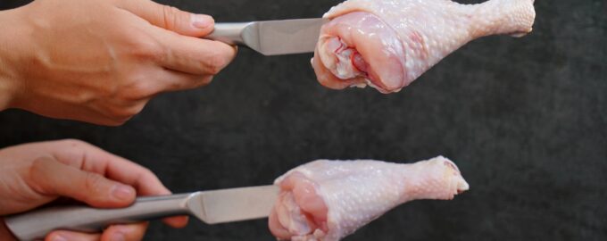 Маринованные куриные ножки на сковородке