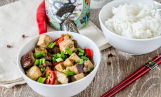 Баклажаны с тофу по-китайски