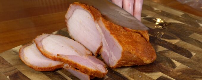 Домашняя ветчина из свинины. Красивая и вкусная