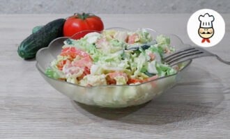 Салат из пекинской капусты и курицы