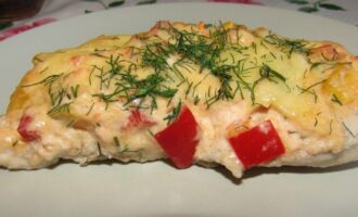 Куриное филе с овощами в духовке