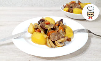 Нежная телятина с овощами