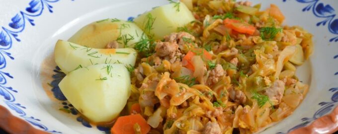 Рагу из молодой капусты