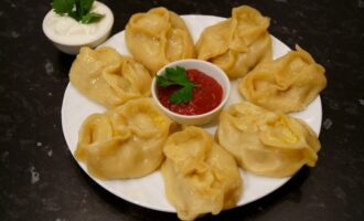 Сочные манты с мясным фаршем