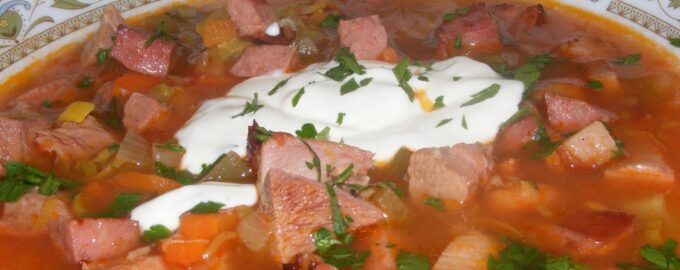 Солянка с помидорами