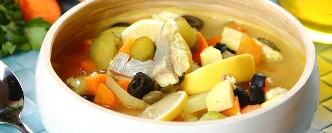 Рыбная солянка