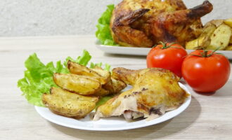 Курица в духовке с маринадом