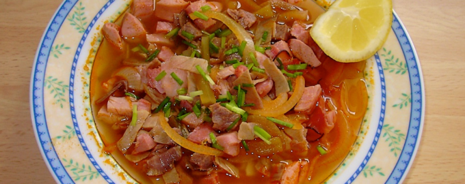 Мясная солянка