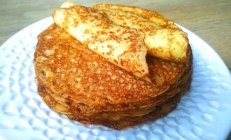 Блины на кефире без дрожжей, соды и разрыхлителя