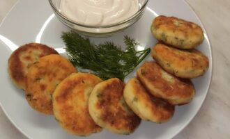 Вкусный завтрак! Солёные сырники с зеленью