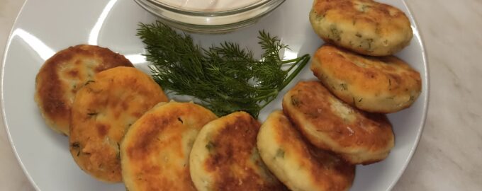 Вкусный завтрак! Солёные сырники с зеленью