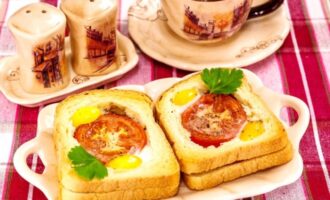Горячие бутерброды с ветчиной и яйцами