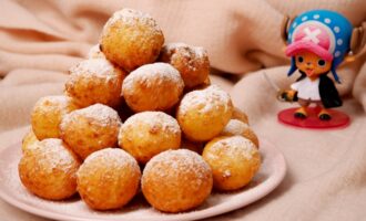 Творожные шарики пончики
