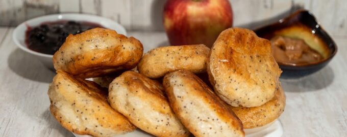 Быстрые постные оладьи с маком
