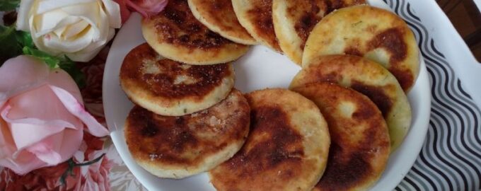 Картофельные оладьи с зеленью