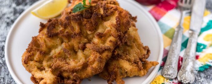 Куриный шницель с сыром