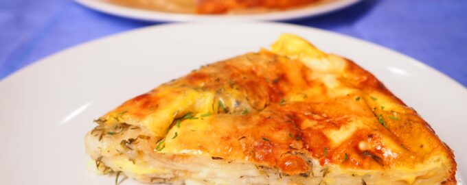 Сырный пирог из лаваша