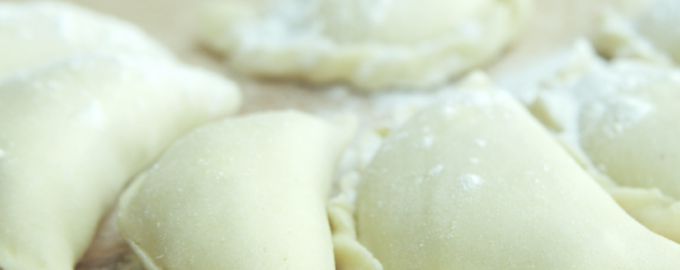 Вареники с картошкой грибами и луком от шеф-повара