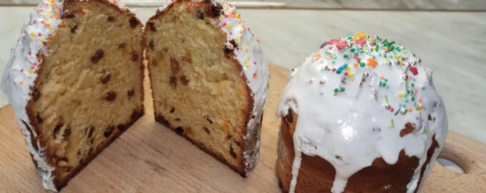 Пасхальный кулич без дрожжей творожный без замеса