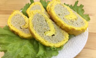 Сырный рулет с мясом