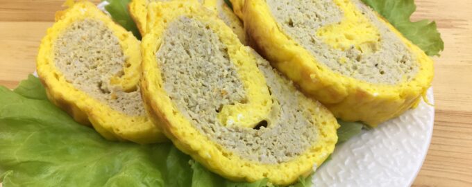 Сырный рулет с мясом
