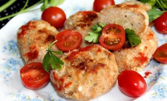 Запеченные котлеты из индейки