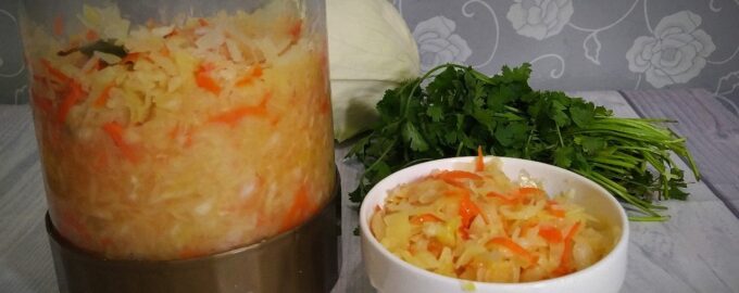 Квашеная капуста ферментированная. Без уксуса и без сахара
