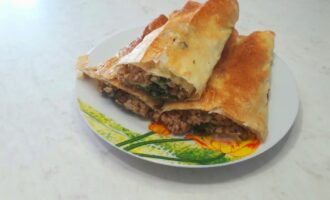 Рулеты из лаваша с фаршем