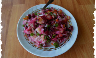 Классический винегрет с квашеной капустой
