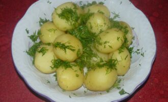 Отварной молодой картофель