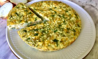 ПП пирог с луком и сыром