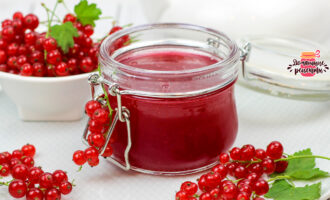Желе из красной смородины без желатина