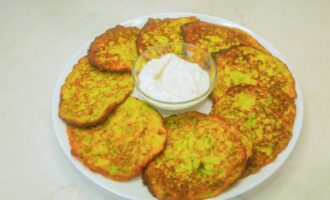 Оладьи из кабачков с рисовой мукой