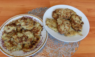 Кабачковые драники с фаршем