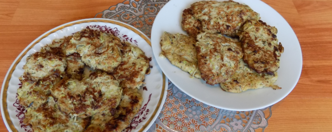 Кабачковые драники с фаршем