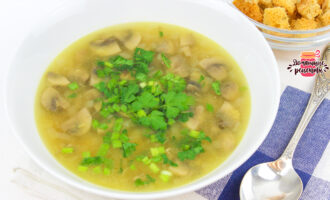 Вкуснейший суп из чечевицы и грибами (Очень ароматный и насыщенный!)