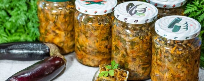 Овощная икра с баклажанами на зиму
