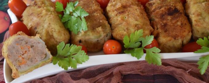 Жареные голубцы из пекинской капусты